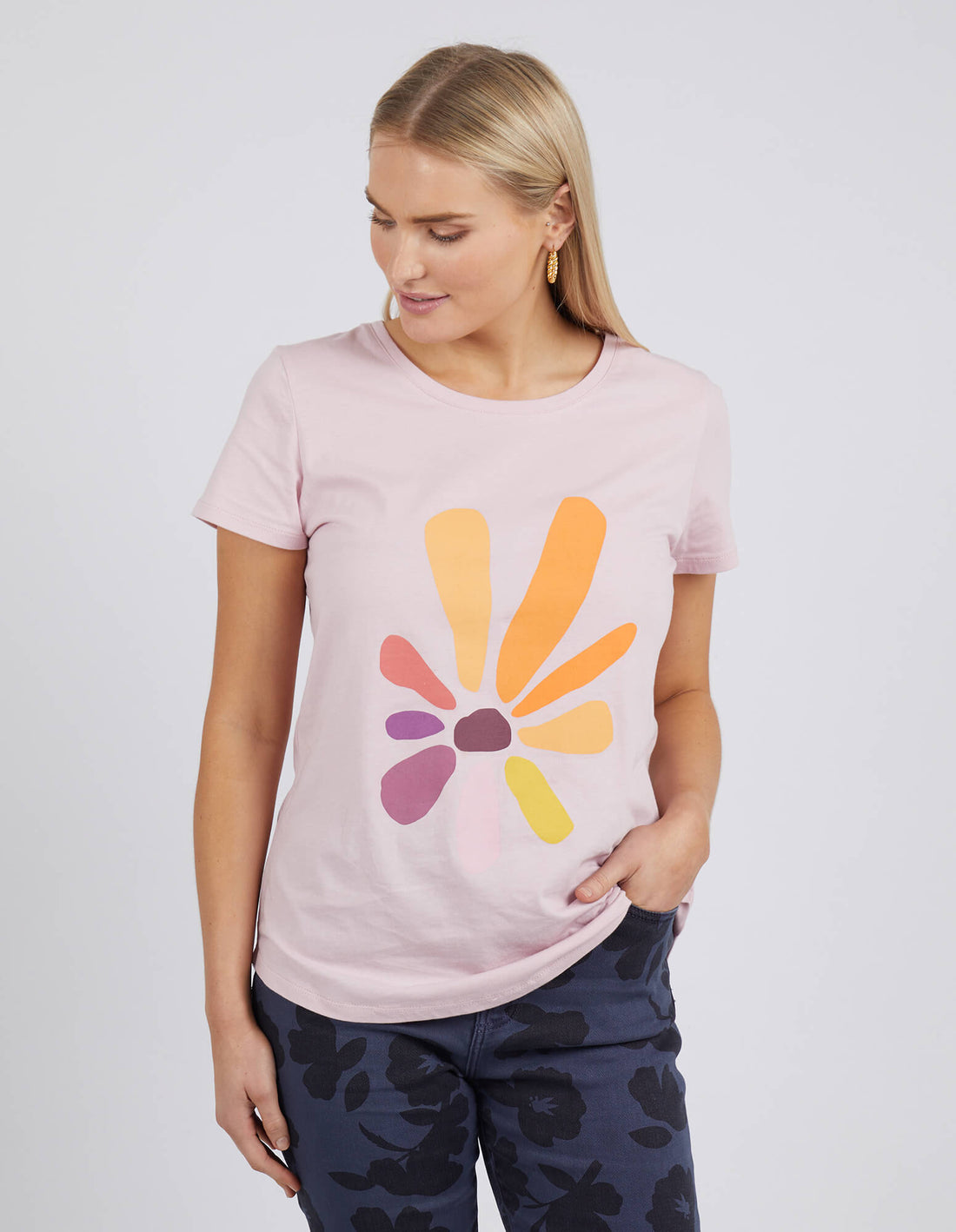 Elm Lifestyle Xander Petal Tee - Heather 